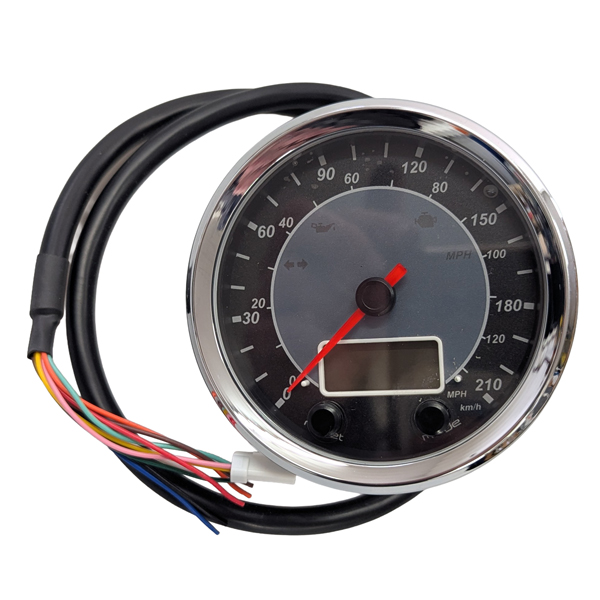 Tachometer D80 mm BOOM / rewaco schwarz