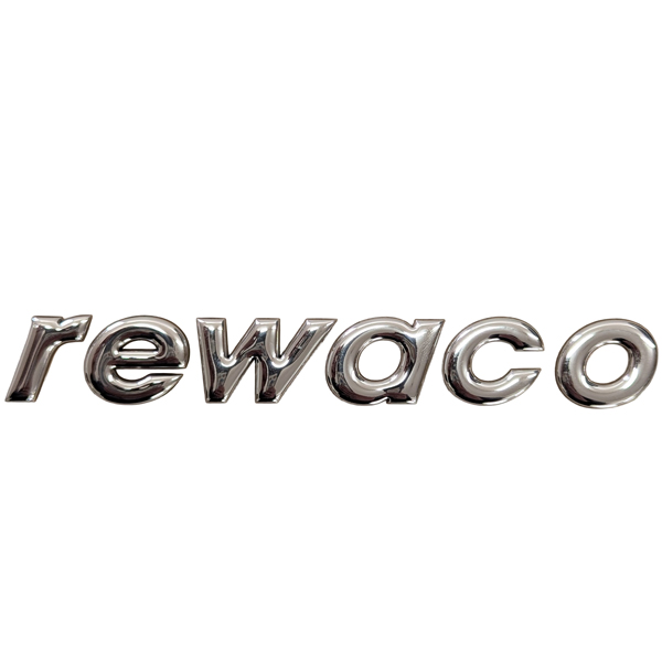 Relief rewaco lettering sticker self-adhesive emblem